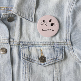 Bride Tribe Dusty Rose Bridesmaid Button