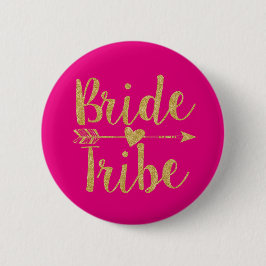 Bride Tribe | Glitzer-Druck-Druckfarbe Button