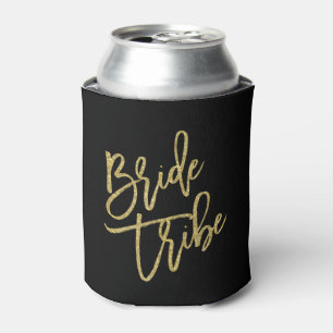 Bride Tribe Gold Glitzer Script Dosenkühler