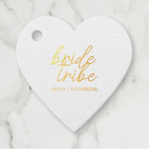 Bride Tribe   Hochzeitsblume Mädchen Moderne Geschenkanhänger