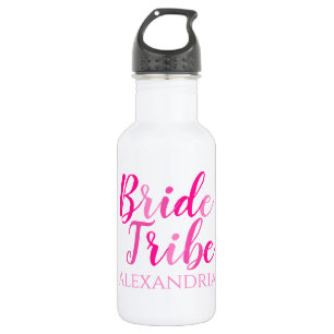 Bride Tribe Hot Pink Edelstahlflasche
