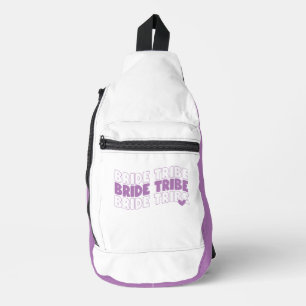 Bride Tribe Lavender White Crossbody Bag