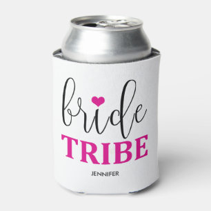 Bride Tribe Magenta Herz Niedlich Bridesmaid Dosenkühler