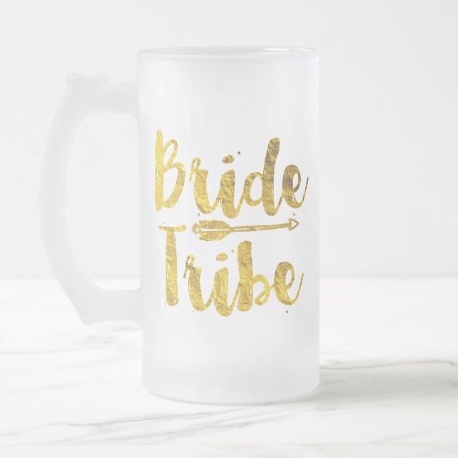 Bride Tribe Mattglas Bierglas (Links)