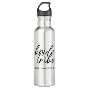 Bride Tribe   Modern Bridesmaid Personalisiert Edelstahlflasche