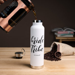 Bride Tribe Moderner Minimalistischer Junggeselinn Trinkflasche