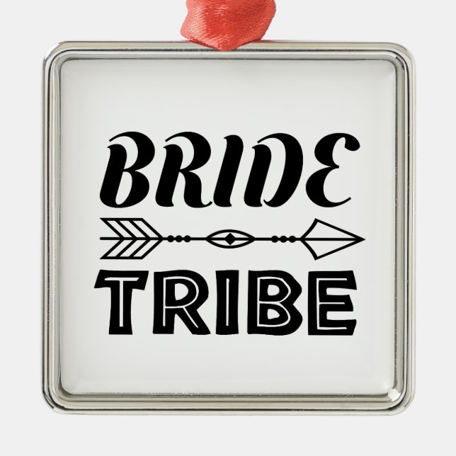 Bride Tribe Ornament Aus Metall (Vorne)