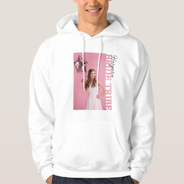 Bride Tribe Photo Hoodie | Personalised Hen Party  (Vorderseite)