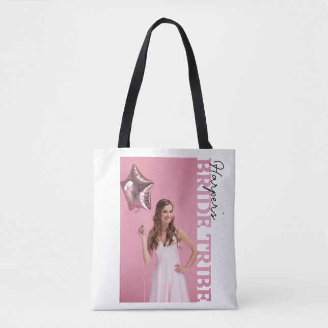 Bride Tribe Photo Tote Bag |Personalised Hen Party (Vorderseite)