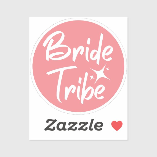 Bride Tribe Rose Bachelorette Aufkleber (Blatt)