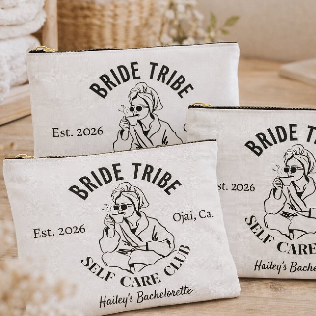 Bride Tribe Self Care Club Makeup Bags | Spa Bache Zubehörtasche (Von Creator hochgeladen)