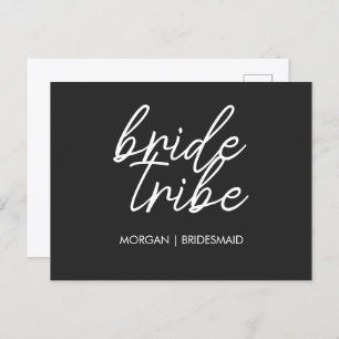 Bride Tribe   Vorschlag für ein modernes Brautpart Postkarte