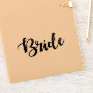Bride Vinyl Wedding Decal Cut Out Sticker