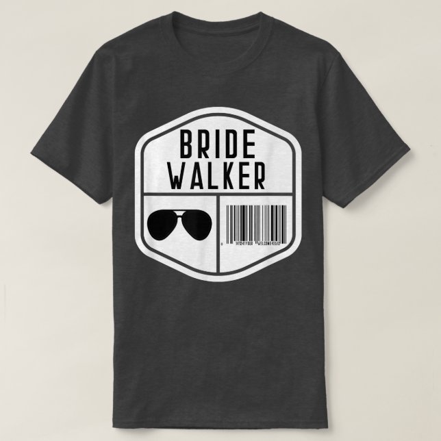 Bride Walker Scan for Payment Vater der Braut T-Shirt (Design vorne)