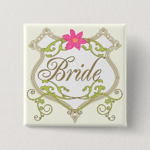 Bride Wedding Abzeichen Button