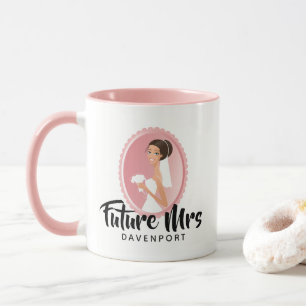 Bride Wedding Attire Future Frau Custom Tasse