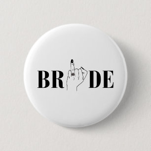 Bride Wedding Bridesmaid Squad Junggeselinnen-Absc Button