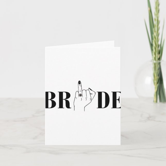 Bride Wedding Bridesmaid Squad Junggeselinnen-Absc Karte (Vorderseite)