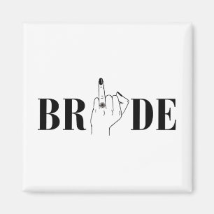 Bride Wedding Bridesmaid Squad Junggeselinnen-Absc Magnet