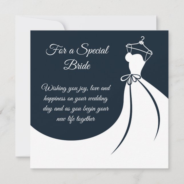 Bride Wedding Card Karte (Vorderseite)