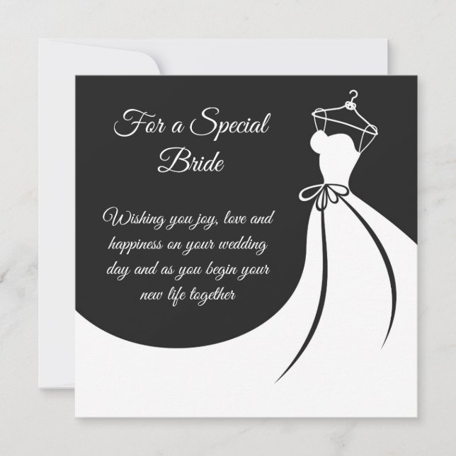 Bride Wedding Card Karte (Vorderseite)