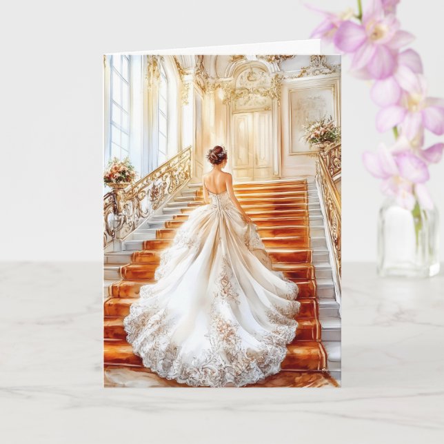 Bride Wedding Card Karte (Orchidee)