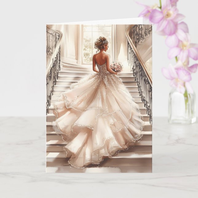 Bride Wedding Card Karte (Orchidee)