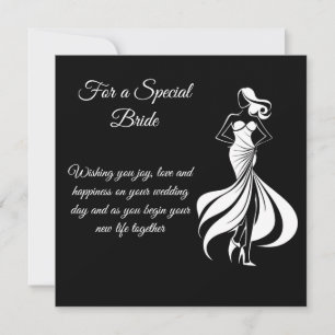 Bride Wedding Card Karte