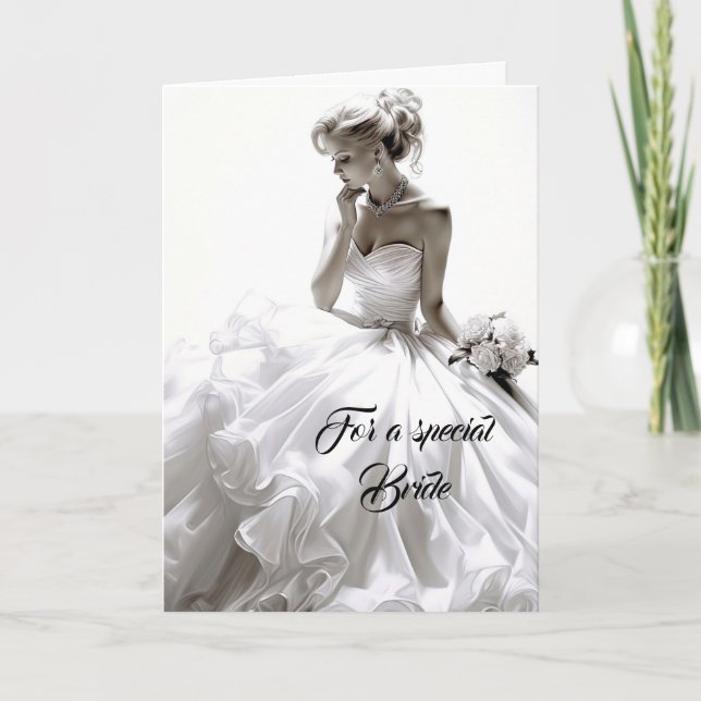 Bride Wedding Card Karte (Vorderseite)