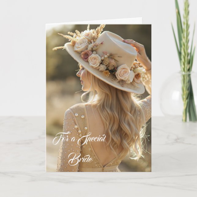 Bride Wedding Card Karte (Vorderseite)