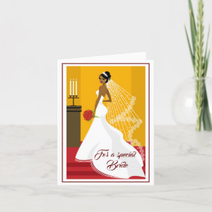 Bride Wedding Card Karte