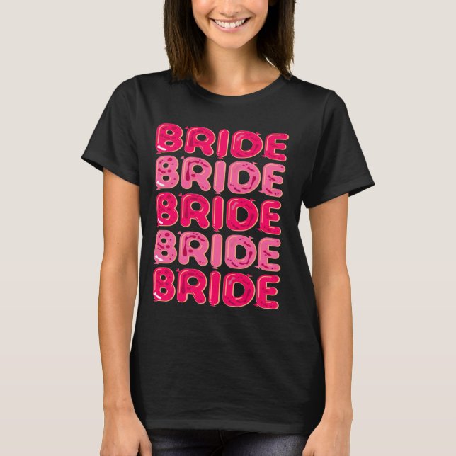 BRIDE WEDDING PARTY BALLON T-Shirt (Vorderseite)
