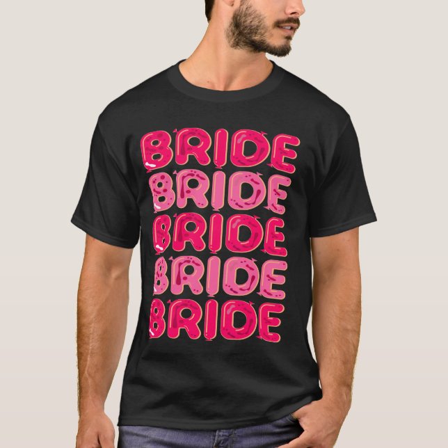BRIDE WEDDING PARTY BALLON T-Shirt (Vorderseite)