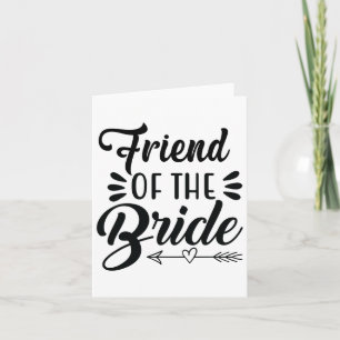 Bride Wedding Party Freundin Bridal Sh Karte