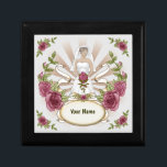 Bride Wedding Rose Geschenkboxen<br><div class="desc">Rose Hochzeit Geschenkboxen, T - Shirt, Hochzeitsbekleidung, Hochzeitsgeschenke von ArtMuvz Illustration. Passend individualisierbares Hochzeitssemble, Empfang, Probe Dinner Bekleidung. Feiern Sie Ihre Liebe stilvoll mit unseren Hochzeitsdesigns, Ideal für Braut, Bräutigam, Hochzeitsfeier und Gäste. Sie können mit Ihren Namen oder Ihrem Hochzeitsdatum personalisieren. Ideal für Hochzeitsveranstaltungen. Zeige deine Begeisterung für den großen...</div>