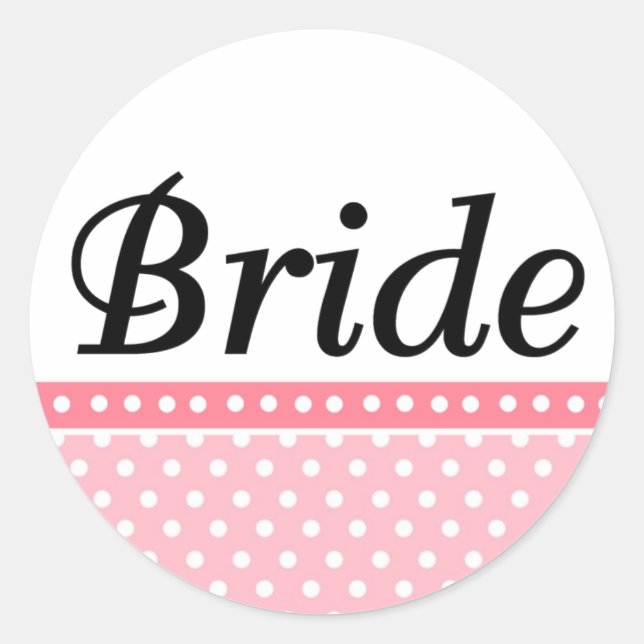 Bride Wedding Stickers (Vorderseite)