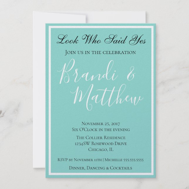 BRIDE Wedding Suite Elegante Engagement Party (Vorderseite)