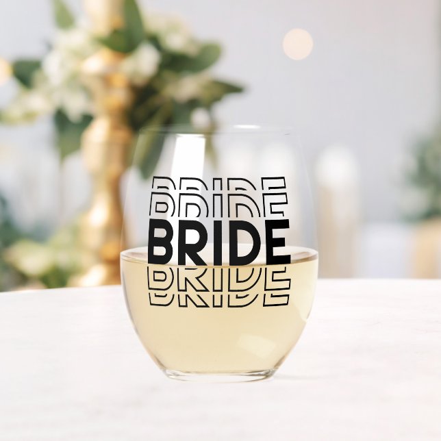 Bride Weinglas Ohne Stiel (Insitu (Hochzeit))