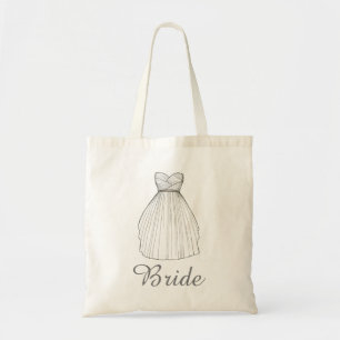 BRIDE White Princess Wedding Dress Bridal Tasche