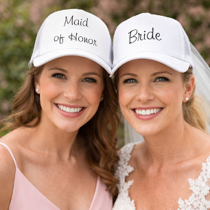 Bride White Wedding Hat Truckerkappe