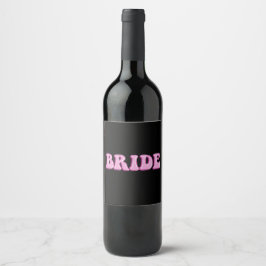 Bride Wine Labels Weinetikett
