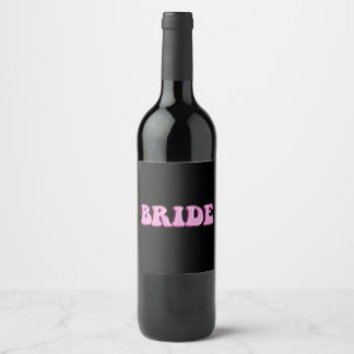 Bride Wine Labels Weinetikett