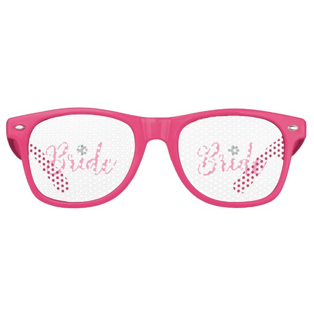 Bride-with-gold-Blume-pink2 Sonnenbrille (Vorderseite)