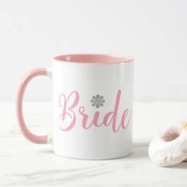 Bride-with-gold-Blume-pink2 Tasse