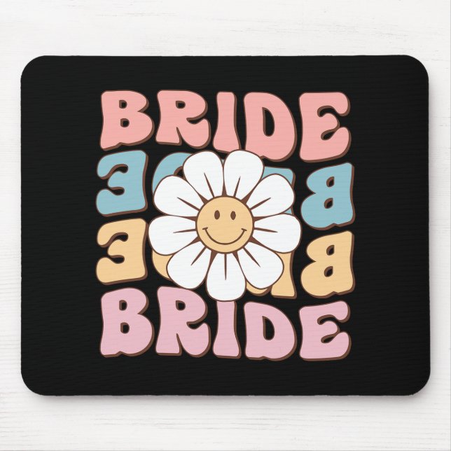 Bride Women Shirts Bride Bridal Junggeselinnen-Abs Mousepad (Vorne)