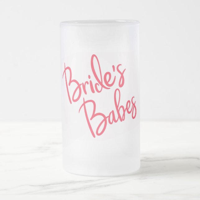 Brides Babes Wedding Mattglas Bierglas (Mittel)