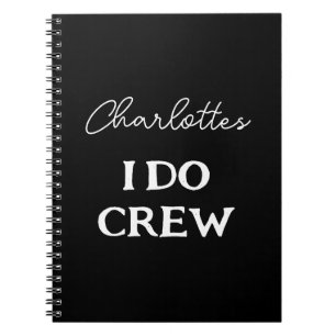 Brides Bachelorette I Do Crew Party Planer Notizblock