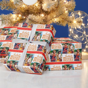 Brides Besties Modernes Foto Hochzeit Brautsmaid Geschenkpapier