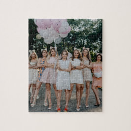Bride's Besties Wedding Bridesmaids DIY Foto hinzu Puzzle