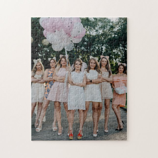 Bride's Besties Wedding Bridesmaids DIY Foto hinzu Puzzle (Vertikal)